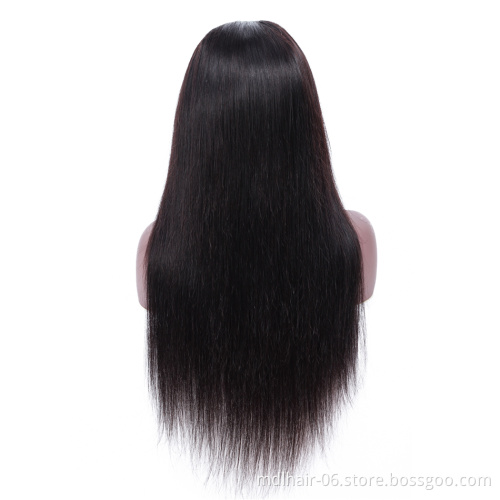 Cuticle Aligned Remy Virgin Human Hair 13x4 Lace Front Wigs Pre Plucked Hairline Brazilian Straight Lace Frontal Wig